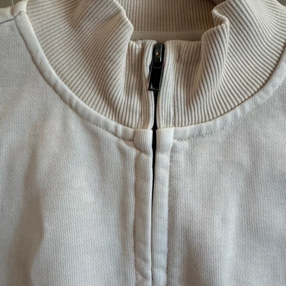 SKIMS Boyfriend Fleece Track Jacket Buff Size S NWT - Picture 3 of 11